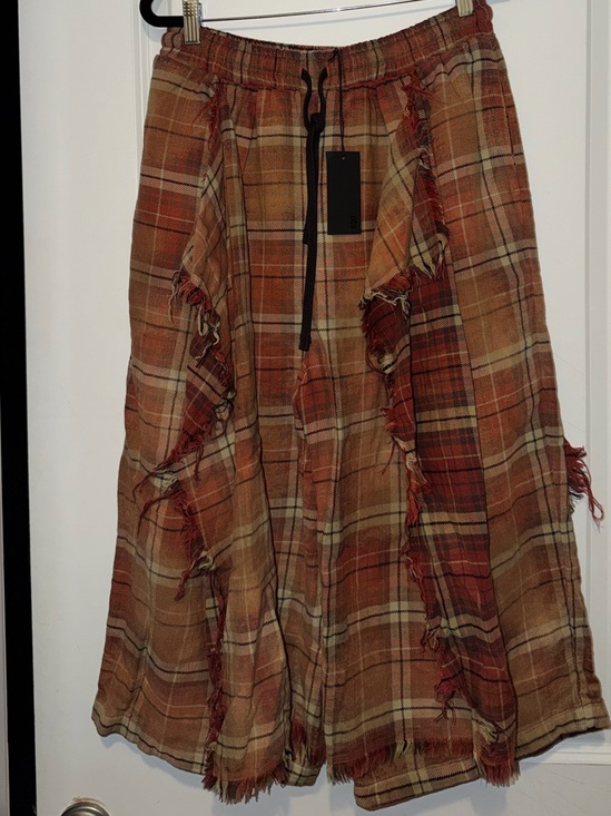 R13 Dresses & Skirts - R13 Plaid Maxi Skirt in Rust and Tan